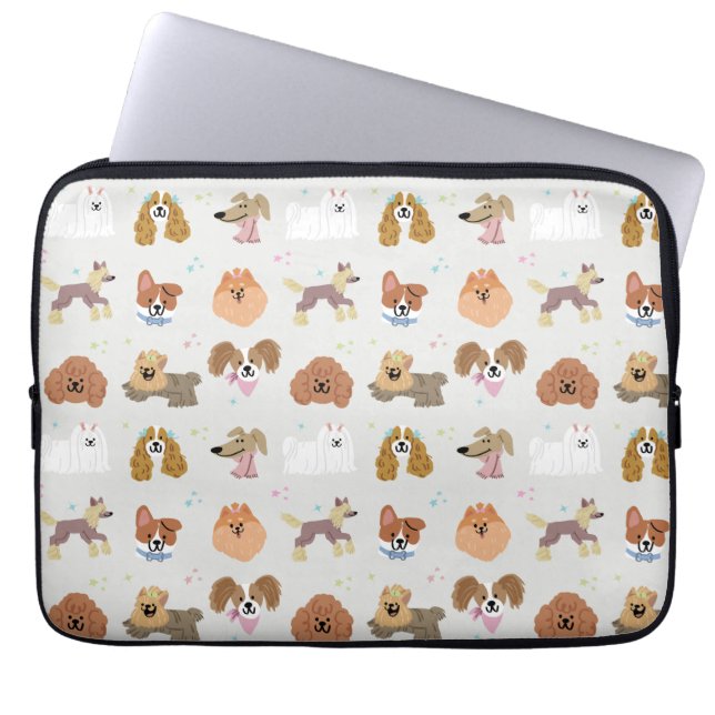 Dogs Pets Kids Laptop Sleeve (Front)