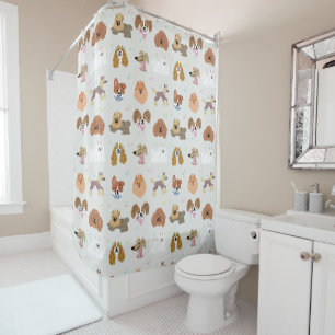 Dogs Pets Kids  Shower Curtain