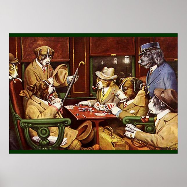 Dogs Playing Cards  poster (Front)