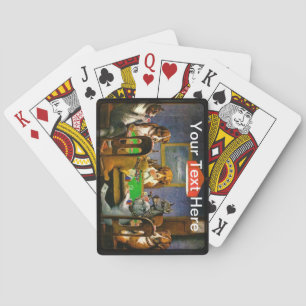 Dogs Playing Poker- A Friend In Need Custom Cards