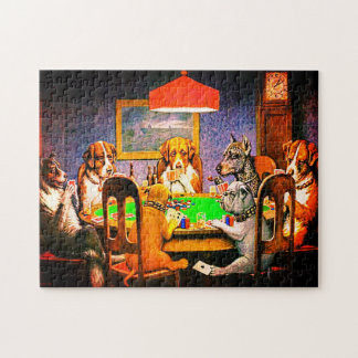 Dogs Playing Poker A Friend In Need Jigsaw Puzzle