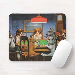 Dogs Playing Poker by Cassius Marcellus Coolidge's Mouse Mat
