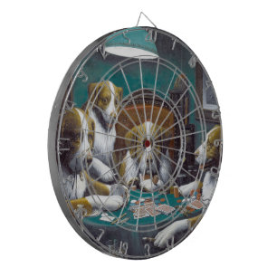 Dogs Playing Poker Cassius Marcellus Coolidge 1894 Dartboard