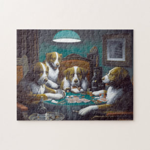 Dogs Playing Poker Cassius Marcellus Coolidge 1894 Jigsaw Puzzle