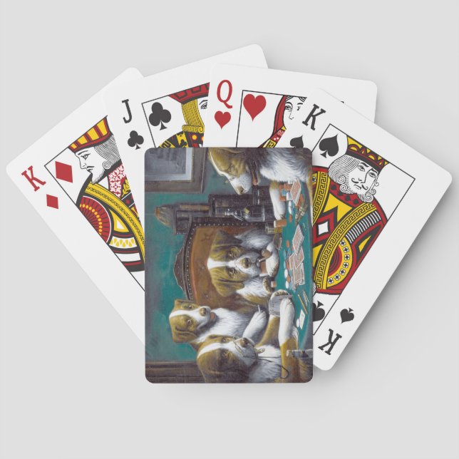 Dogs Playing Poker Cassius Marcellus Coolidge 1894 Playing Cards (Back)