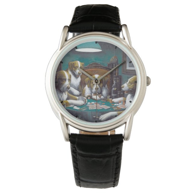 Dogs Playing Poker Cassius Marcellus Coolidge 1894 Watch (Front)