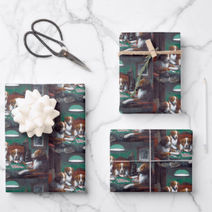 Dogs Playing Poker Cassius Marcellus Coolidge 1894 Wrapping Paper Sheet