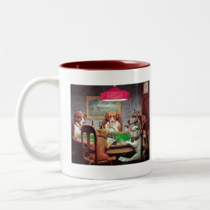Dogs playing poker Mug