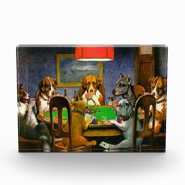 Dogs Playing Poker Photo Block (Front)