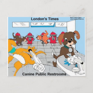 Dogs Public Restrooms Funny Gifts Tees Cards Etc