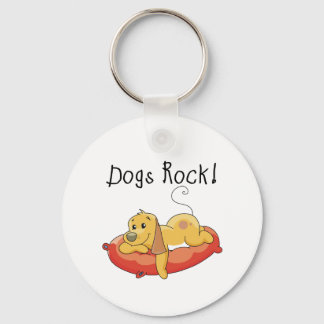 Dogs Rock Tshirts and Gifts Key Ring