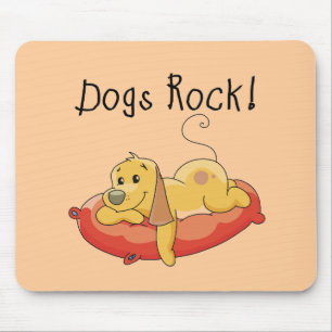 Dogs Rock Tshirts and Gifts Mouse Mat