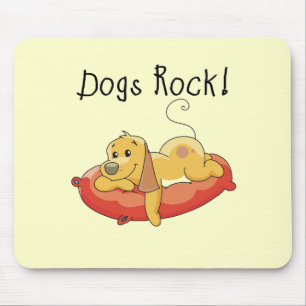Dogs Rock Tshirts and Gifts Mouse Mat