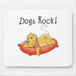 Dogs Rock Tshirts and Gifts Mouse Mat