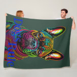 Dogs Rule Golden Retriever Fleece Blanket<br><div class="desc">Dogs Rule Golden Retriever</div>