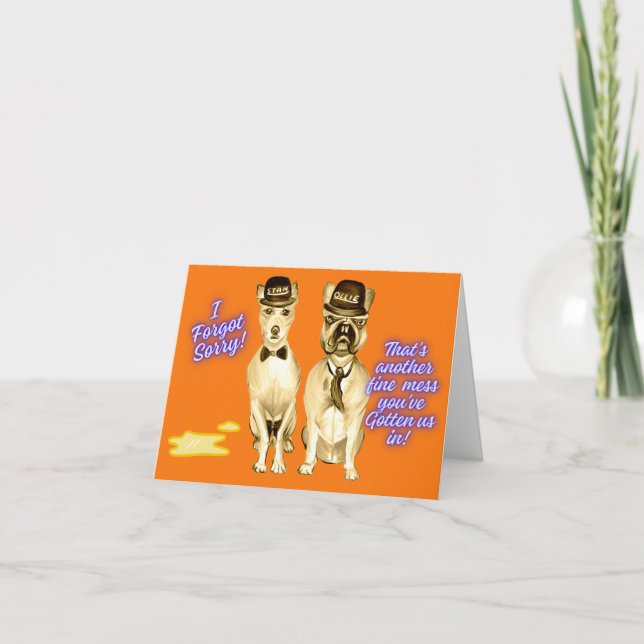 Dogs ‘Sorry’ card (Front)