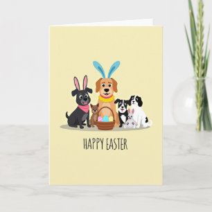 Dogs Spring Hunt Celebration Card