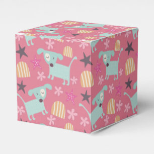 Dogs, Stars, and Flowers Favour Box