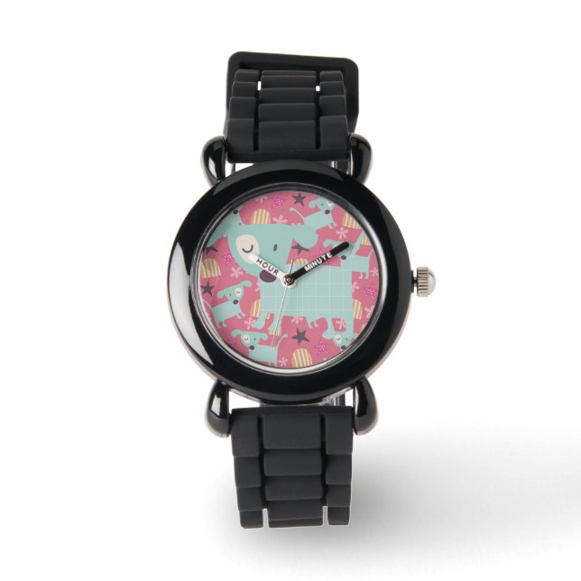 Dogs, Stars, and Flowers Watch (Front)