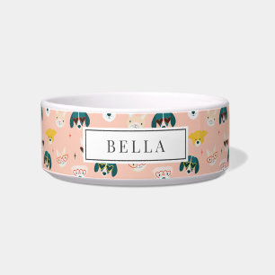 Dogs Sunglasses Glasses Pink Name Pet Bowl