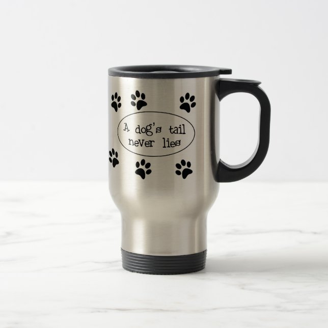 Dog's Tail Never Lies Mug (Right)