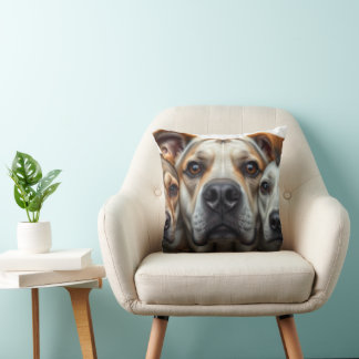 Dogs Throw Pillow 16" x 16"