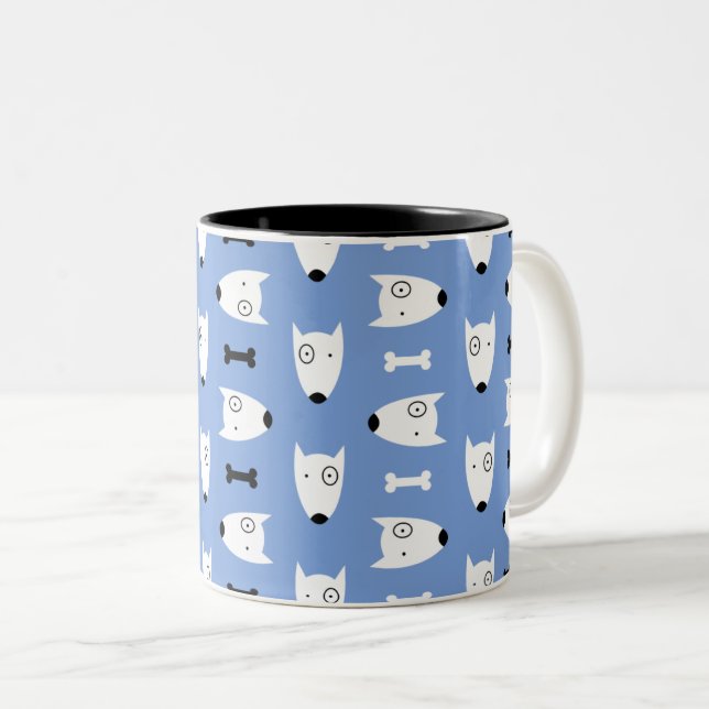 Dogs Two-Tone Coffee Mug (Front Right)