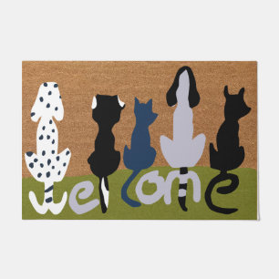 Dogs Welcome Doormat   Dog Lover Gift   Pet Mat