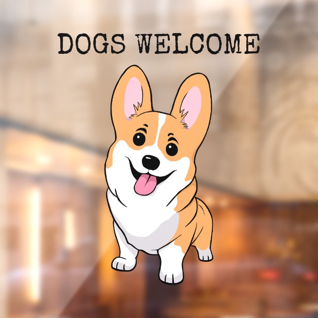 Dogs Welcome Window Cling (Sheet 2)