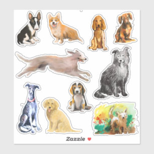 Dogs, whippet, beagle puppy, cocker spaniel