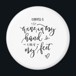 Dogs Wine Love Happiness Quote Funky Hand Lettered Magnet<br><div class="desc">Dogs Wine Love Happiness Quote Funky Hand Lettered magnet
© Gorjo Designs. Printed by Zazzle. 

// Need a custom design? Got other ideas? Feel free to contact me at: zoe@gorjodesigns.com</div>