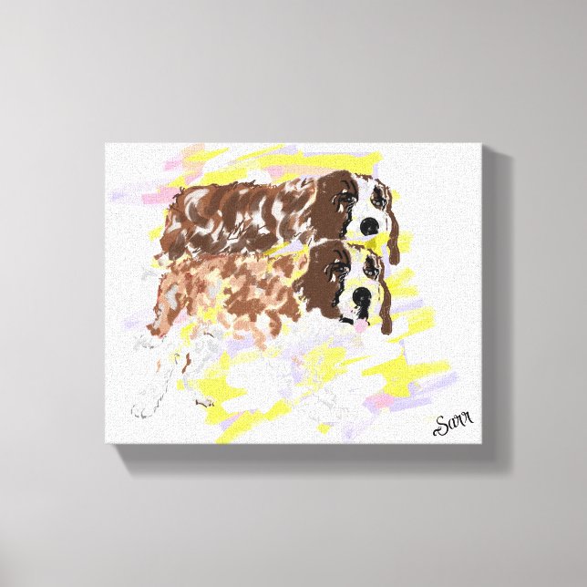 Dog's within the wind's canvas print (Front)