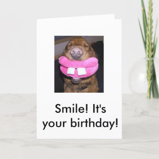 dogsmile, Smile! It's your birthday! Card