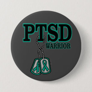 Dogtags/Warrior...PTSD 7.5 Cm Round Badge