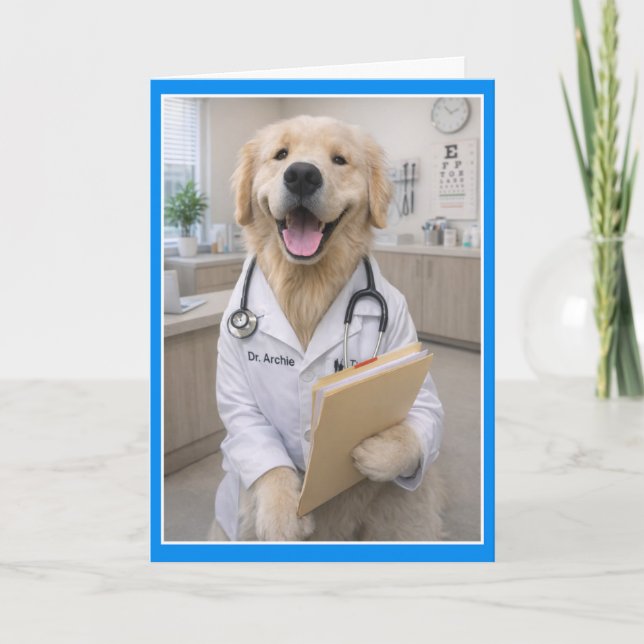 Dogtor Archie Get Well Card     FA-2 (Front)