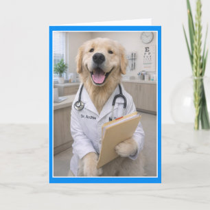 Dogtor Dog Bones Get Well Card   FA-1
