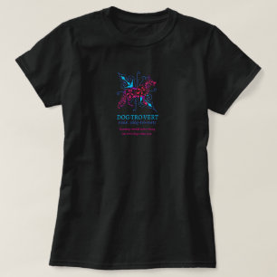 Dogtrovert German Shepherd Dog Floral Abstraction T-Shirt