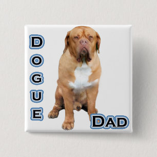 Dogue Dad 4 15 Cm Square Badge