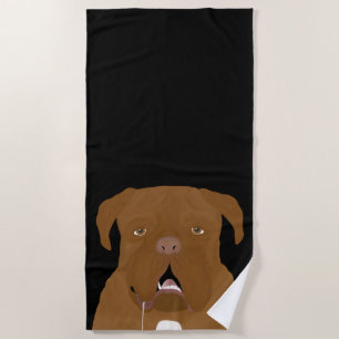 Dogue de Bordeaux Beach Towel