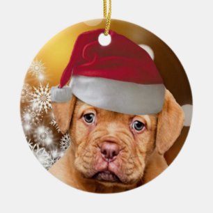 Dogue de Bordeaux  christmas ornament