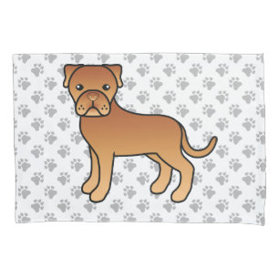Dogue De Bordeaux Cute Cartoon Dog Pillowcase