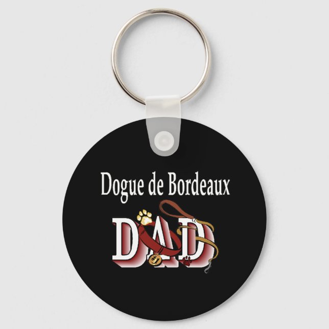 Dogue de Bordeaux dad Keychain (Front)