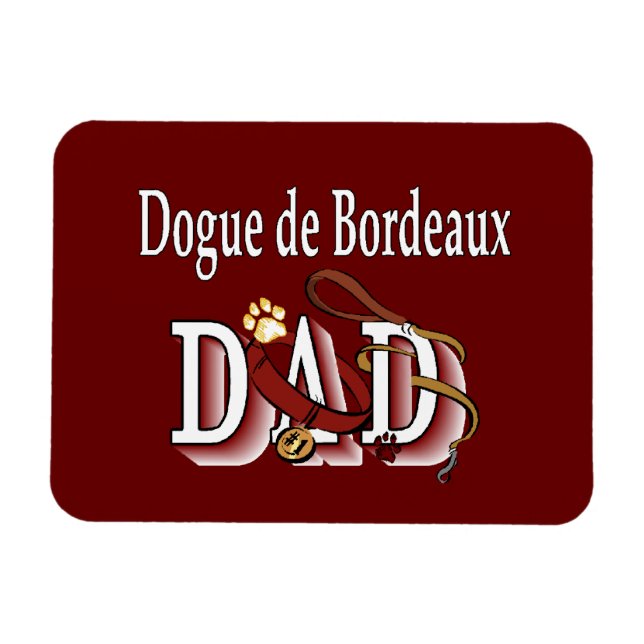 Dogue de Bordeaux Dad Magnet (Horizontal)