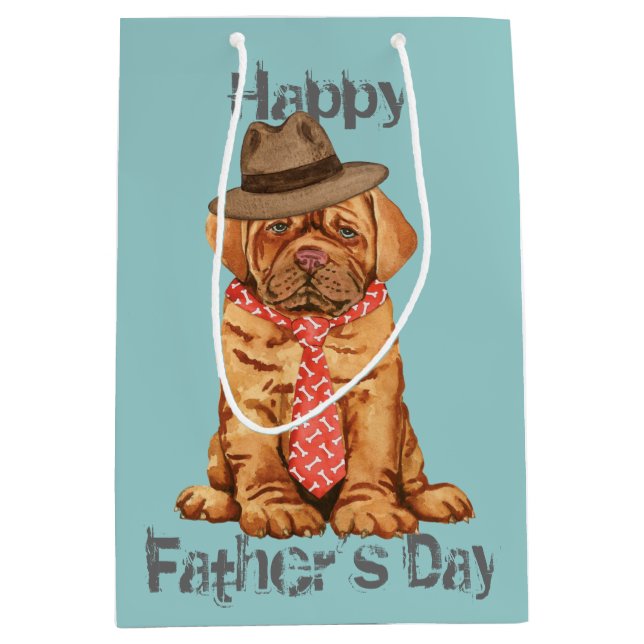 Dogue de Bordeaux Dad Medium Gift Bag (Front)