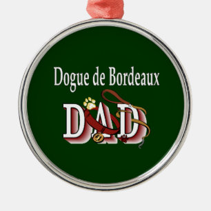 Dogue de Bordeaux Dad Metal Tree Decoration