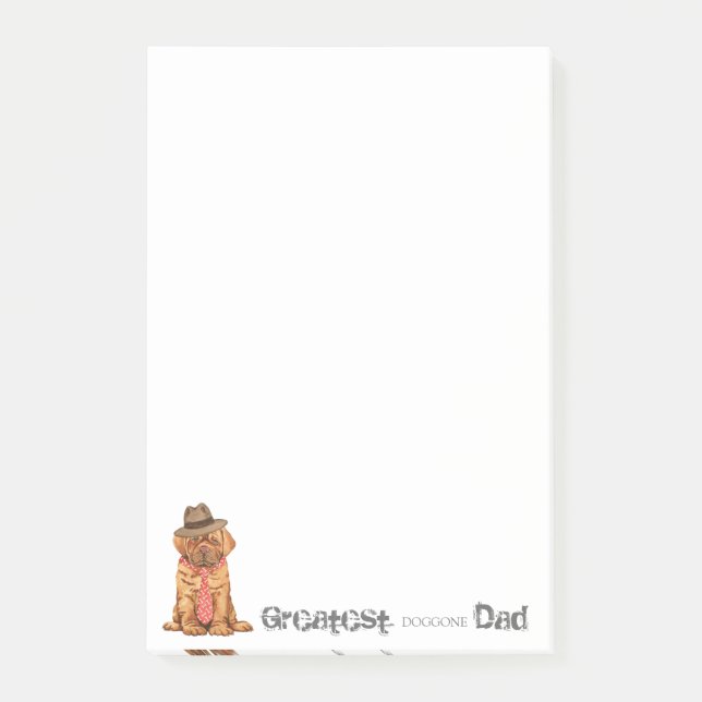 Dogue de Bordeaux Dad Post-it Notes (Front)