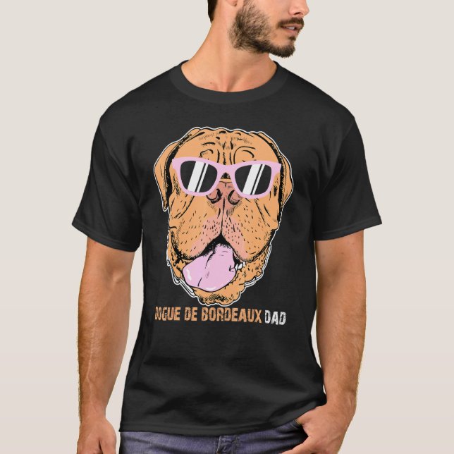Dogue De Bordeaux Dad Tee For Dog Owners Fathers D (Front)