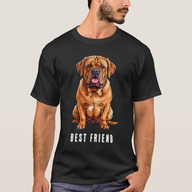 Dogue de Bordeaux Dog T-Shirt (Front)
