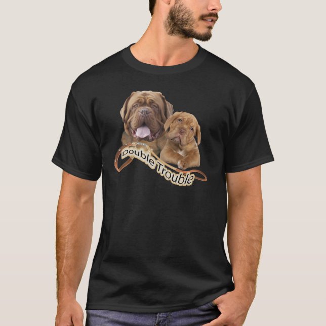 Dogue De Bordeaux Double Trouble T-Shirt (Front)