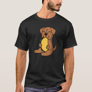 Dogue De Bordeaux Eating A Taco Dog   T-Shirt